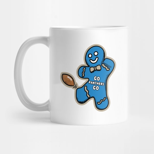 Carolina Panthers Gingerbread Man by Rad Love